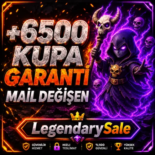  ⭐MAİL DEĞİŞEN CR +6500 KUPA MAİL DEĞİŞEN HESAP⭐